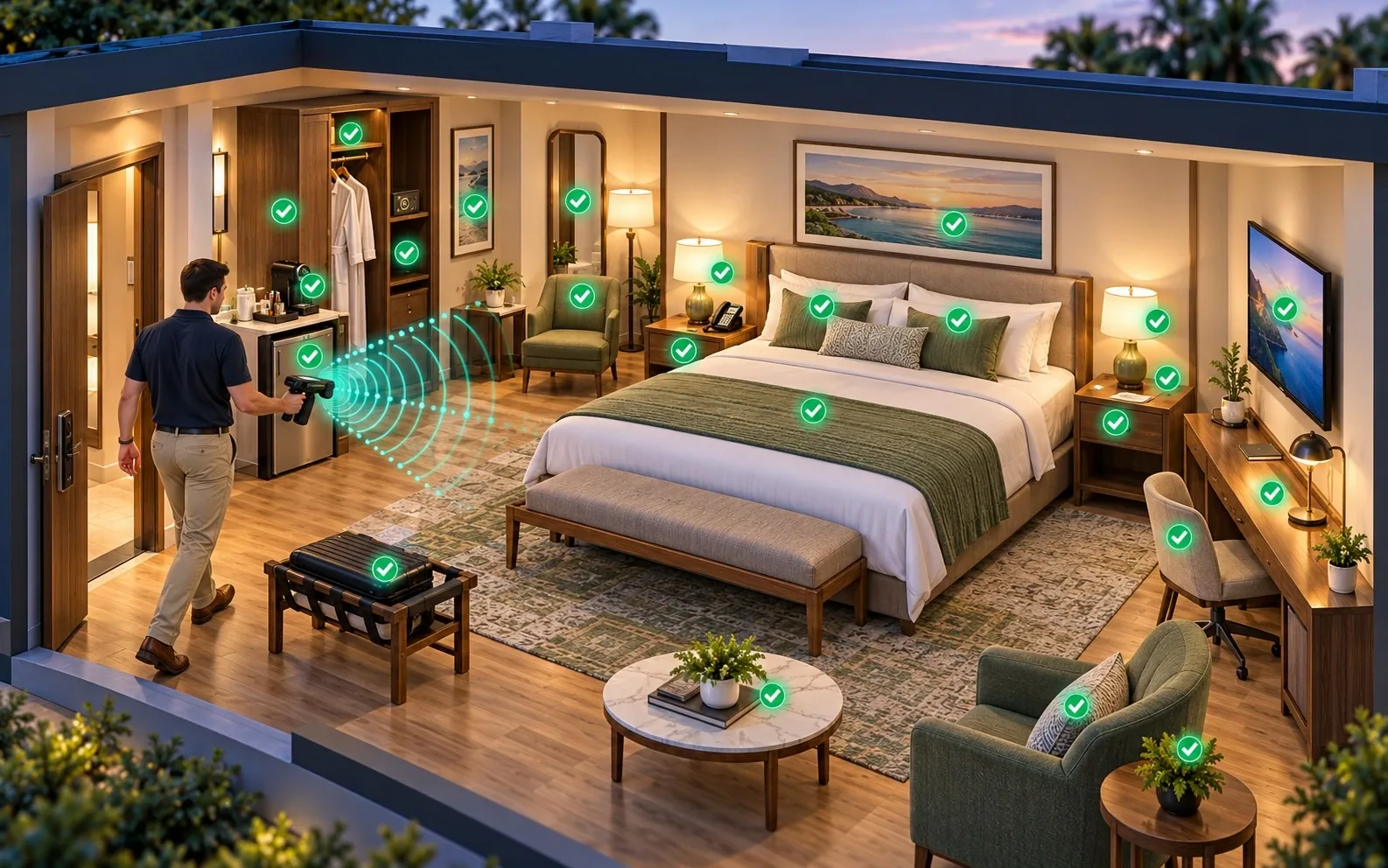 Room interior verified with RoomVerify