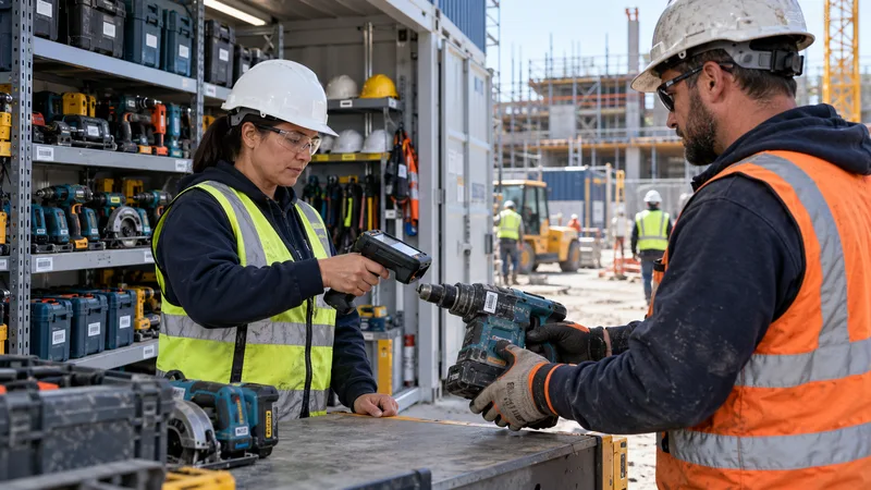 Verified tool handover at the site crib