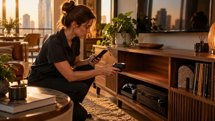 Inventory check showing a missing speaker