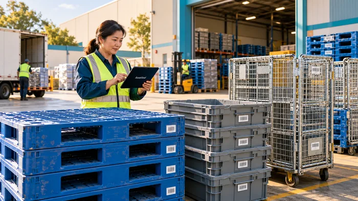 Team tracking returned warehouse assets